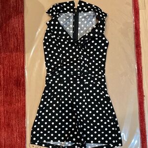 Polka Dot Black and White Jumpsuit